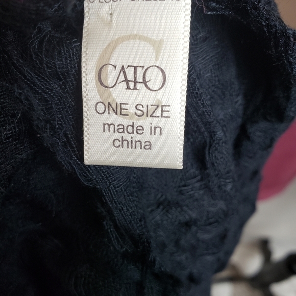 Cato's Fall Black Crinkly Scarf - Picture 5 of 6